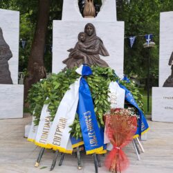 Κατάθεση στεφάνου για την γενοκτονία των Ποντίων (βίντεο)